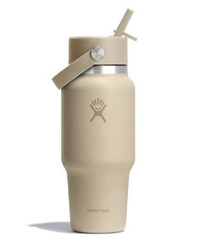 Picture of 24OZ WIDE MOUTH TRAVEL BOTTLE WITH FLEX STRAW CAP OAT